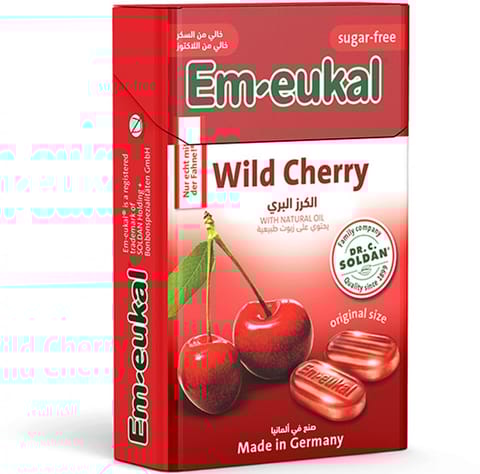Em Eukal Wild Cherry Lozenges 50 Gm Box
