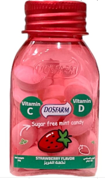 Dosfarm Vitamin Candy Strawberry 22 g