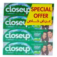 Closeup TP Menthol Fresh Green 4x75ml