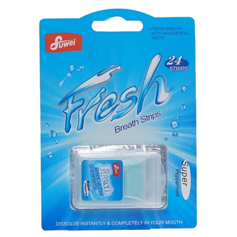 Fresh Breath Strips Mint 24 Strips