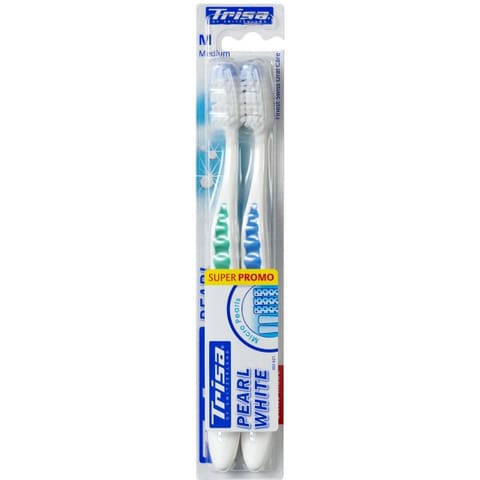 Trisa Pearl White Medium 1+1 FREE