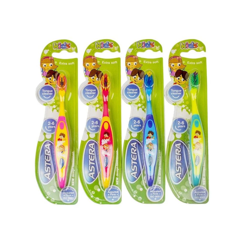 Astera Toothbrush Astera Kids Extra Soft  Bristles Yellow