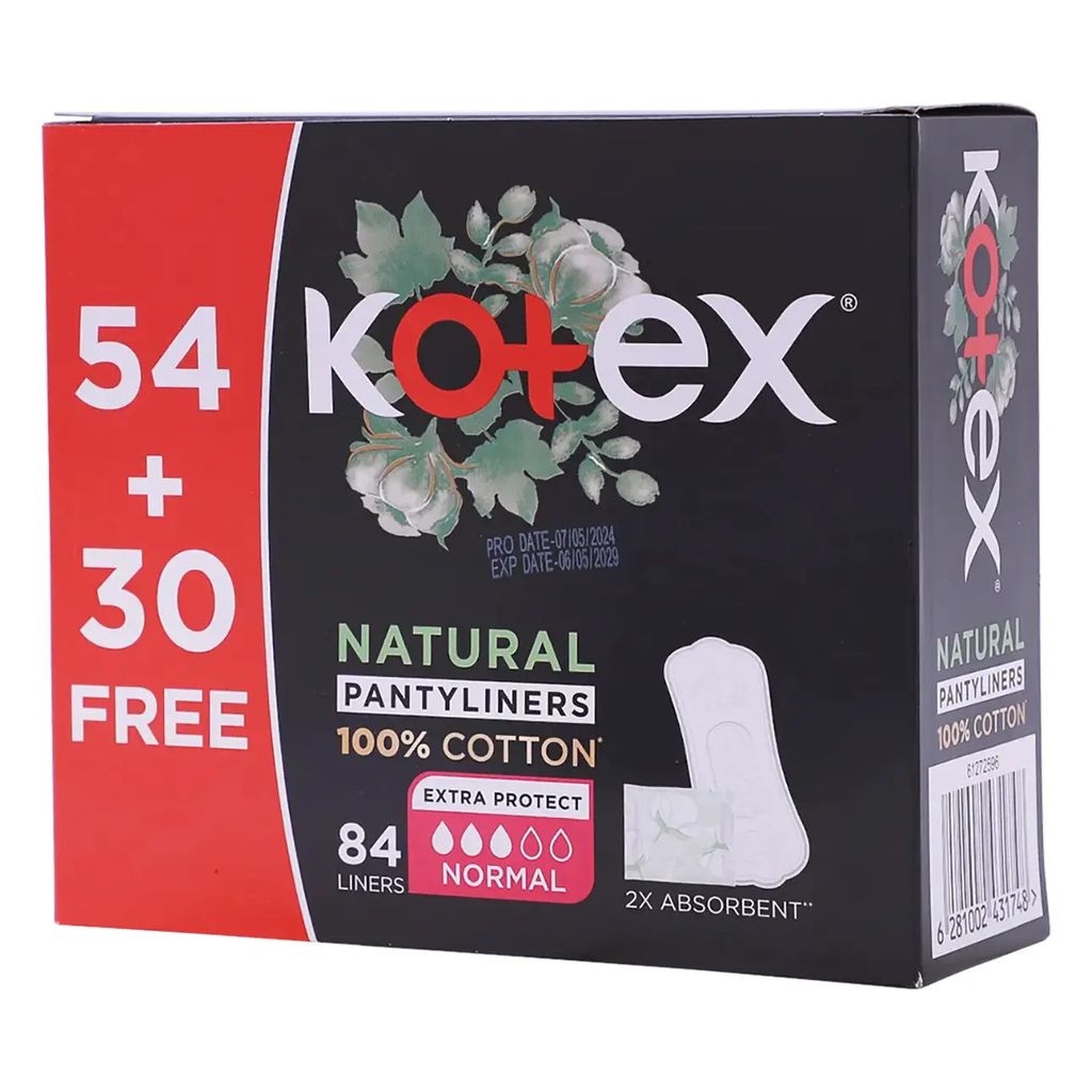 Kotex Liners Normal Natural Promo 54+30