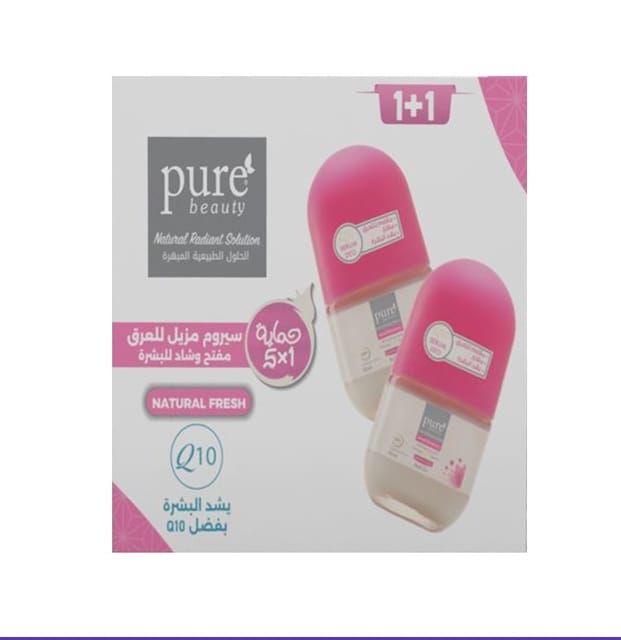 Purebeauty Roll On Q10 Serum Natural 1+1