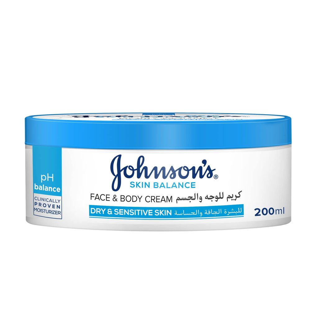 J&J Skin Balance Face & Body Cream 200Ml