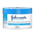 J&J Skin Bal Face & Body Cream 300Ml