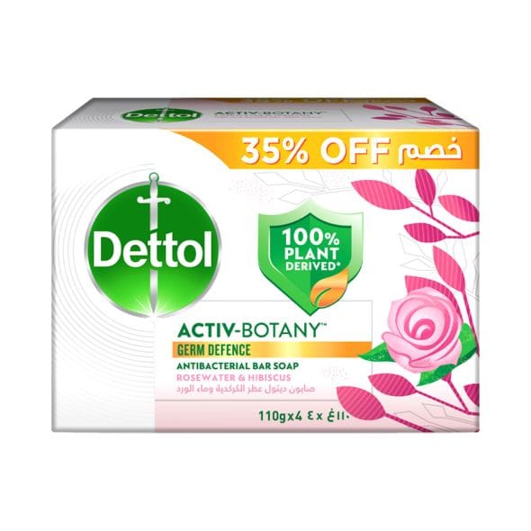 Dettol Soap Hibiscus & Rose Water 110g