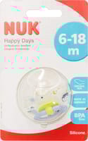 NUK SOOTHER SI INE 3 HAPPY DAYS 1/BLC