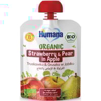Humana Organic Strawberry-Pear-Apple+ 8M