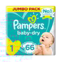 Pampers No-1 New Born Value Pack 2x66