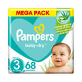 Pampers Rash Protection Taped Diapers, Size 3 (6-10Kg) 68Pc