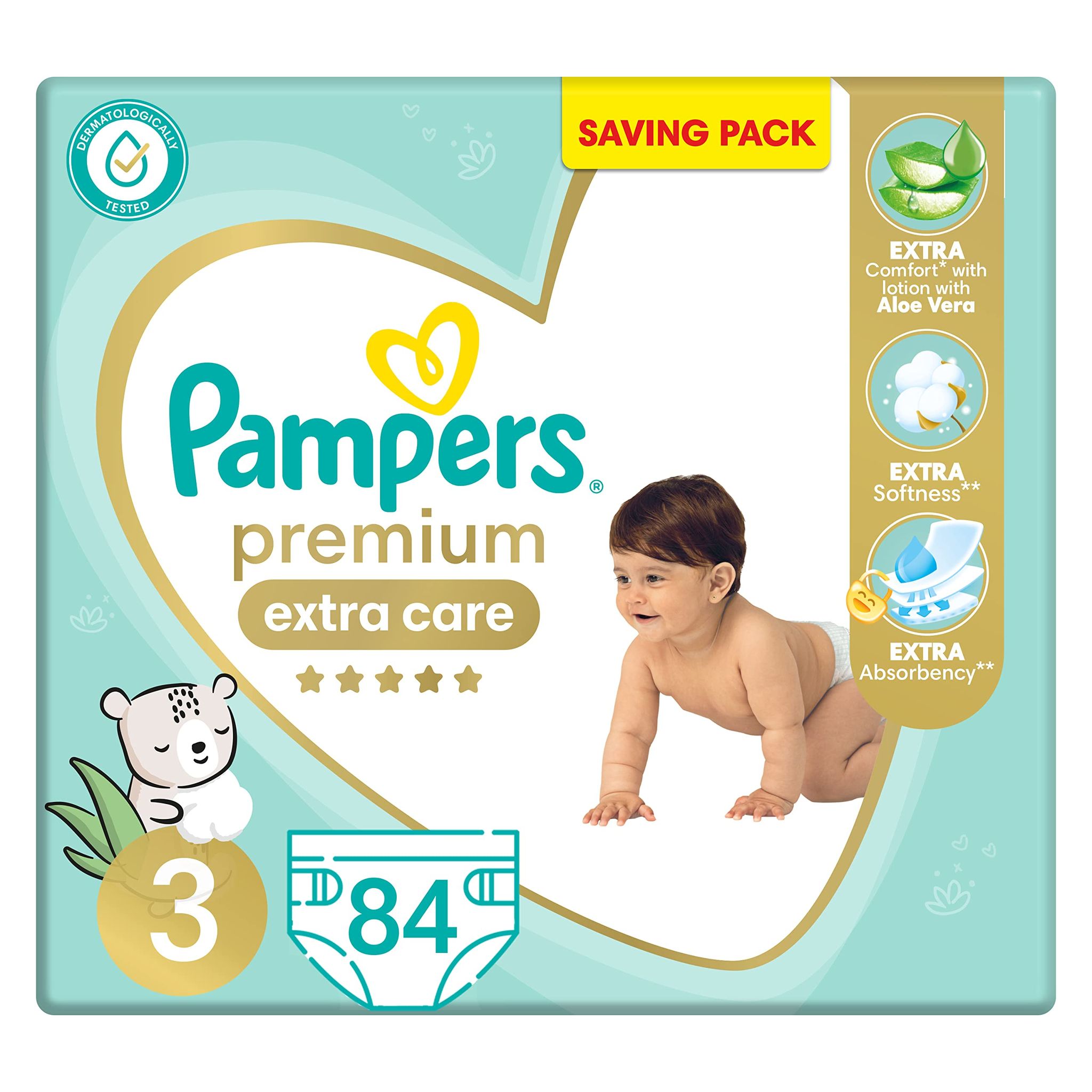 Pampers No-3 Medium Mega Pack 2x84