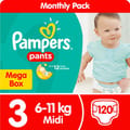 Pampers No-3 Medium Pants Mega Pck 1x120