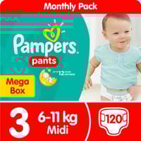 Pampers No-3 Medium Pants Mega Pck 1x120