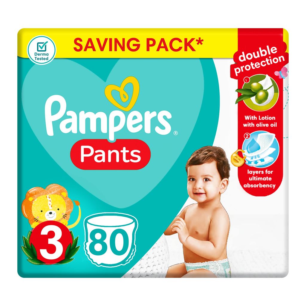 Pampers No-3 Medium Pants Mega Pack 2x80