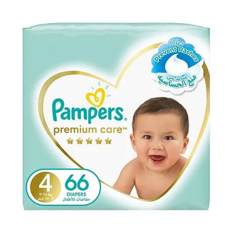 Pampers No-4 Large Premium Care 2x66