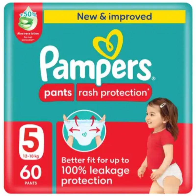 Pampers No-5 XL Junior Pants Mega 2x60
