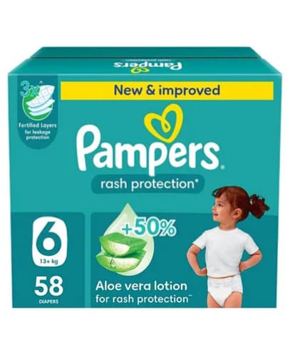 Pampers No-6 XXL Junior Jumbo Pack 1x58