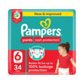 Pampers No-6 XXL Junior Pants Jumbo 2x34