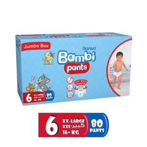 Bambi Pants XXL Jumbo Box 80 1P Gre