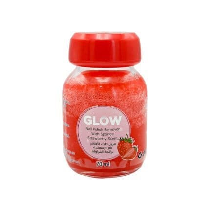Glow Nail Polish Remover Spong Strawbery