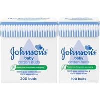 Johnson Cotton Buds 200 PCS + 100 PCS
