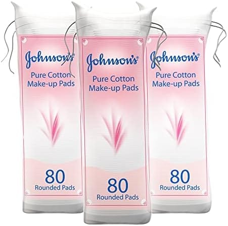 Johnson Cotton Make Up Pads 80 Pads 2+1