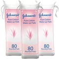 Johnson Cotton Make Up Pads 80 Pads 2+1
