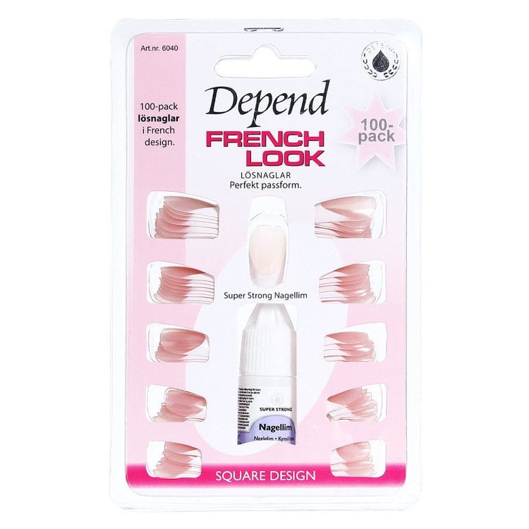 Depend French Look Nails - 100 PCS SQ