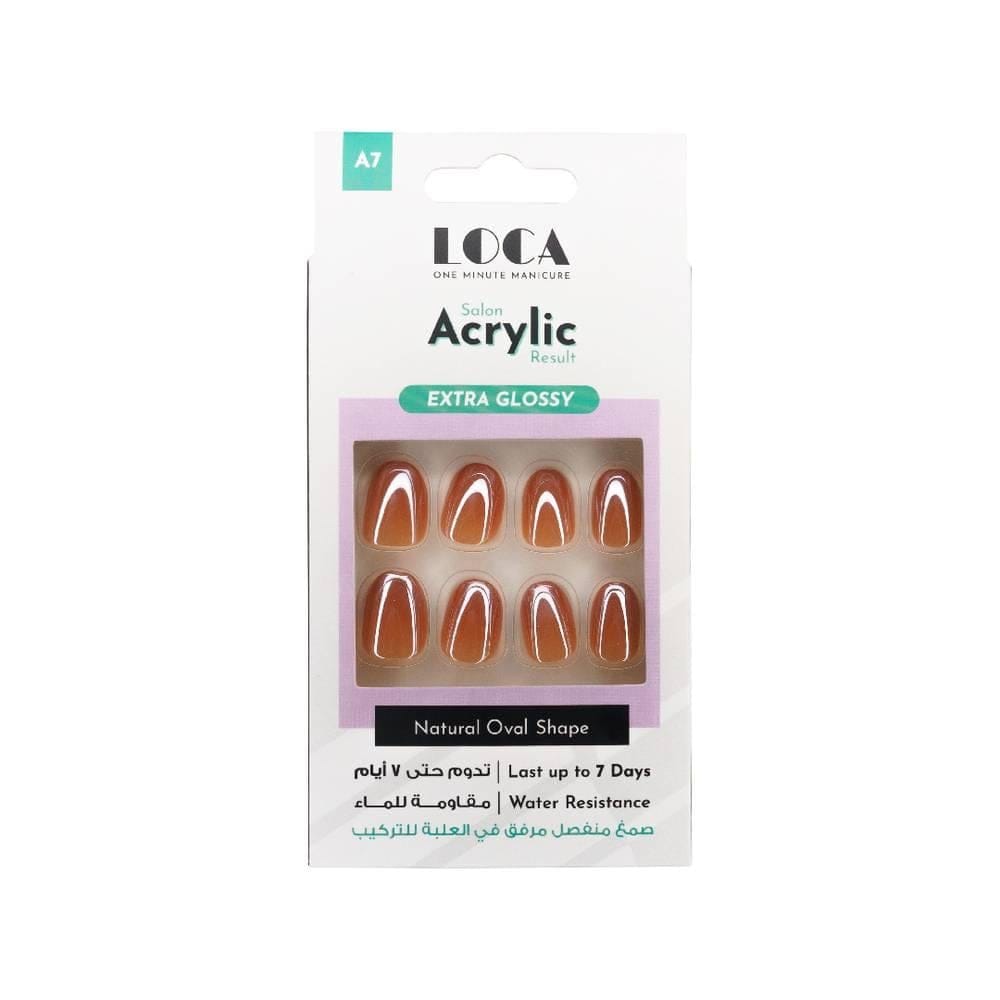 Loca Nails Acrylic Almond# A07 Nude