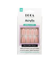 Loca Nails Acrylic Coffin# A08 Pink