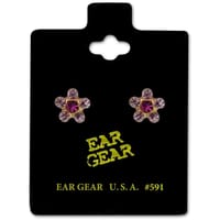 Ear Gear Gold 591 Daisy Fuchsia
