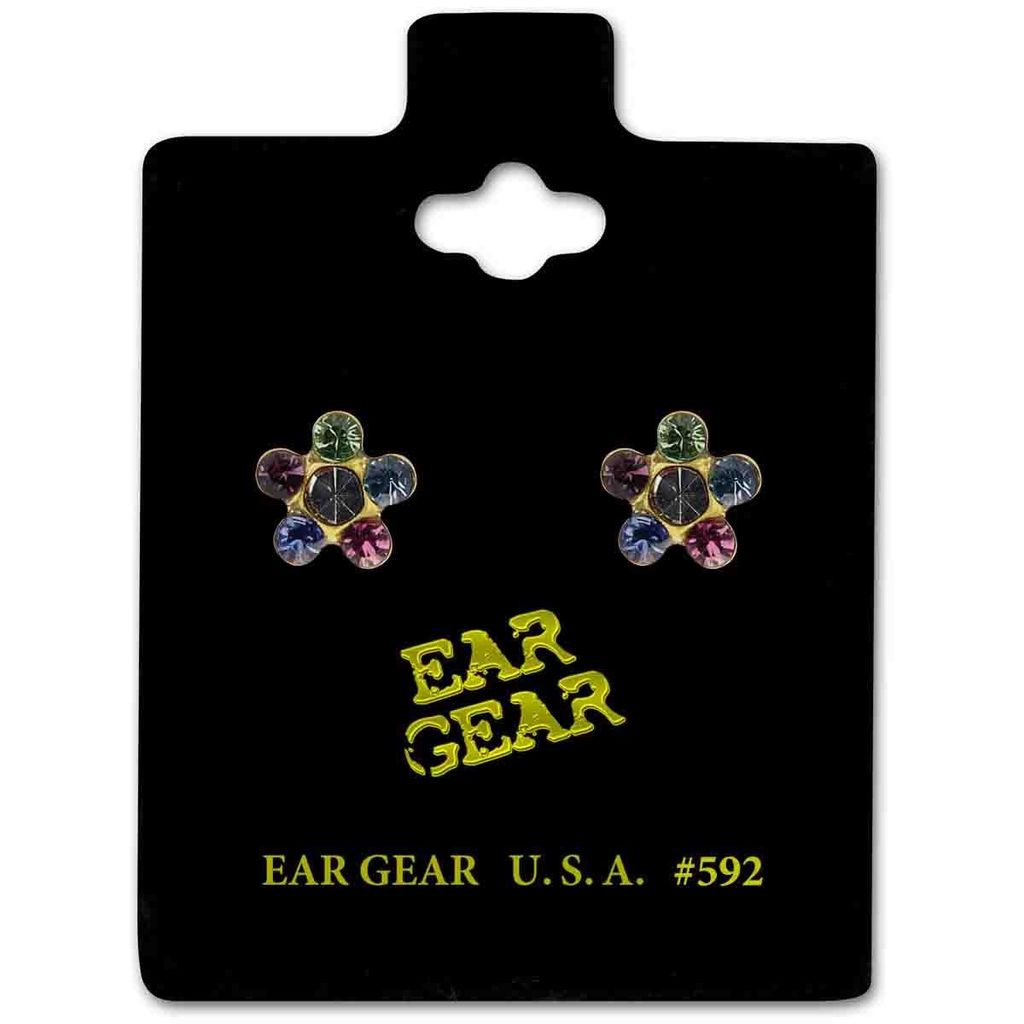 Ear Gear Gold 592 Daisy Rainbow