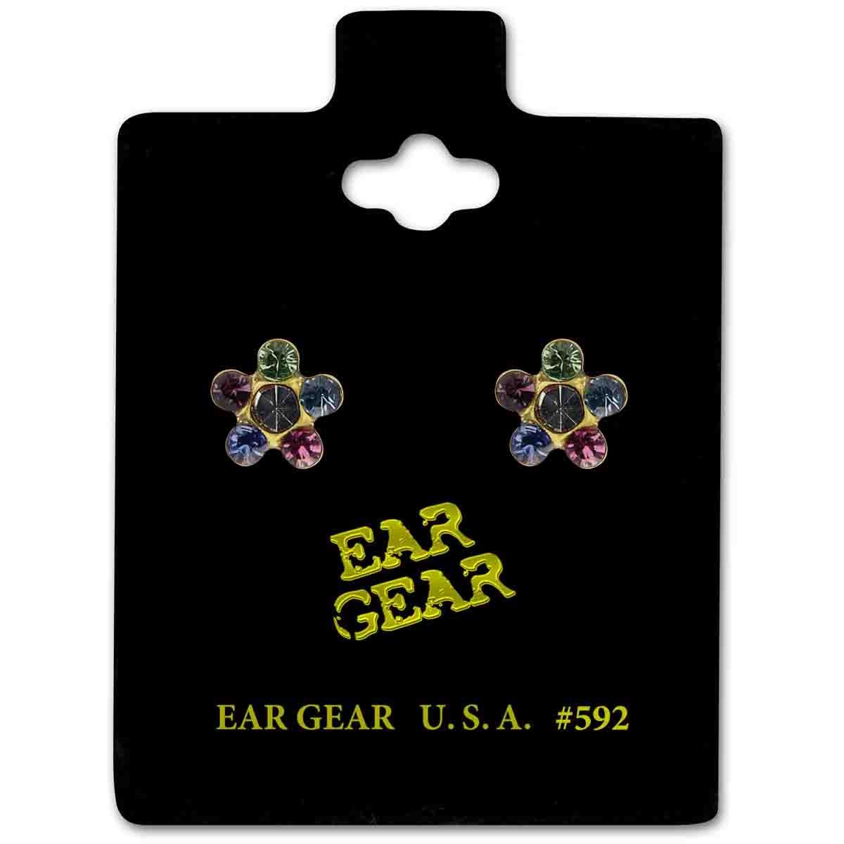 Ear Gear Gold 592 Daisy Rainbow