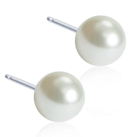 Blomdahl - C - 6mm Daisy Pearl Jet