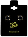 Ear Gear Gold 765 Black Zirconia Stone