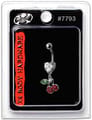 X8 Body Hardware 7793 Navel Red Berry