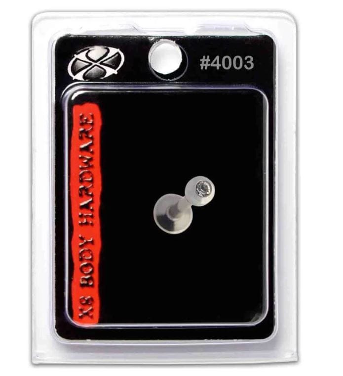 X8 Body Hardware 4003 Lip/Labret Crystal