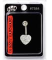X8 Body Hardware 7584 Navel Heart