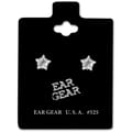 Ear Gear Silver 525 Star Zirconia 5mm