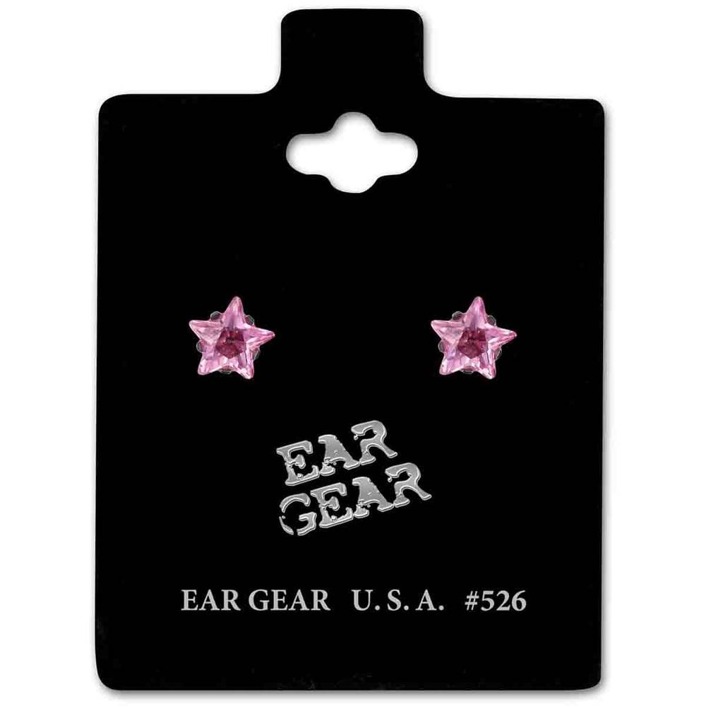 Ear Gear Silver 526 Star Zirconia 5mm