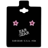 Ear Gear Silver 526 Star Zirconia 5mm