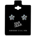 Ear Gear Silver 536 Daisy Aqua