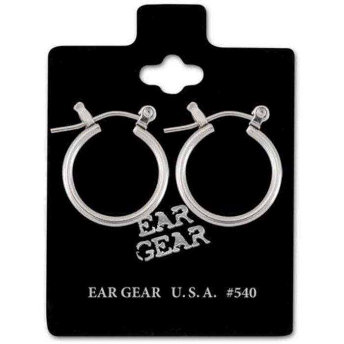 Ear Gear Silver 540 1/2 Clicker Hoop