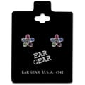 Ear Gear Silver 542 Daisy Rainbow