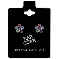 Ear Gear Silver 542 Daisy Rainbow