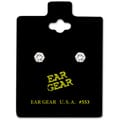 Ear Gear Gold 553 Cubic Zirconia 3mm