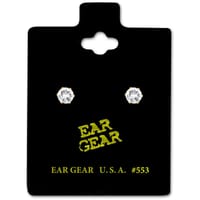Ear Gear Gold 553 Cubic Zirconia 3mm