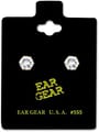 Ear Gear Gold 555 Cubic Zirconia 5mm