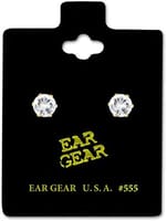 Ear Gear Gold 555 Cubic Zirconia 5mm